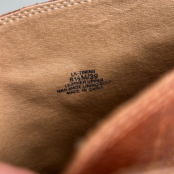 Lucky Brand 8.5 Leather Tall Brown Riding Boots Chestnut Knee High Worn 5x - Picture 7 of 7